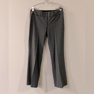 Ann Taylor Loft Marisa Trouser Career Wide Leg 70s Flare Grey High Waisted Pant